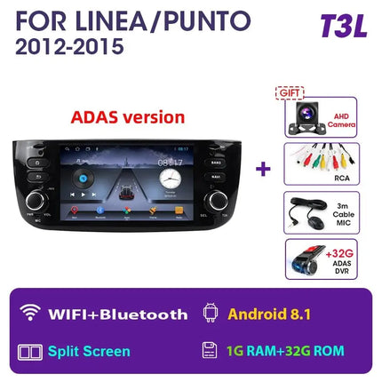 JMCQ 2 Din Android 12 Car Stereo Radio Multimedia For Fiat Linea Punto evo 2012-2015 Video Player 2Din Navigation GPS Carplay - Premium  from FRANTZDOL STORE  - Just $215! Shop now at FRANTZDOL STORE 