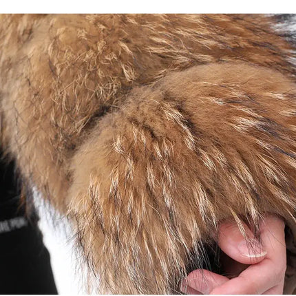 MAOMAOKONG 2023 Trend New Real Fur Coat Natural Fox Fur Women's Winter Coats Short Jackets Female Clothing Vests Fashion HEBDO STORE