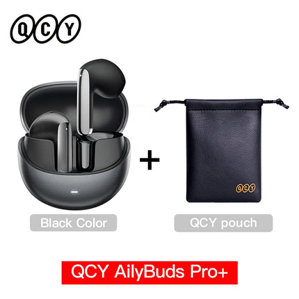 QCY HT10 AilyBuds Pro+ ANC Wireless Earphone Hi-Res Audio with LDAC Bluetooth 5.3 Earbuds 6 Mic AI HD Call Multipoint Connection HEBDO STORE