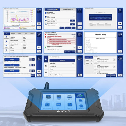 MUCAR CS6 Automotive Scanner Car Diagnostic Tool ABS SRS TCM ECM TPMS 6 System Code Read Oil Brake 7 Reset Lifetime Free Update HEBDO STORE