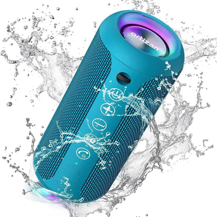 Portable Speaker, Wireless Bluetooth Speaker, IPX7 Waterproof, 24W Loud Stereo Sound with Mic, Bassboom Technology, TWS Pairing HEBDO