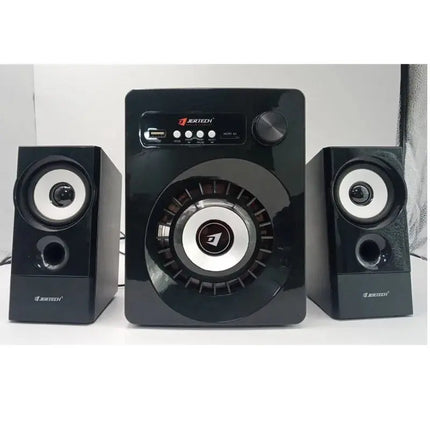 Professional Computer Audio Full Set DJ Sounds System BT Speakers with Amplifier Colorful LED Light Wired Subwoofer Speaker Set HEBDO