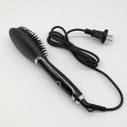 Hot Comb Straightener Electric Straightener Curler Wet Dry Use Hair Hot Heating Comb For Hair Straight Hair Comb HEBDO STORE