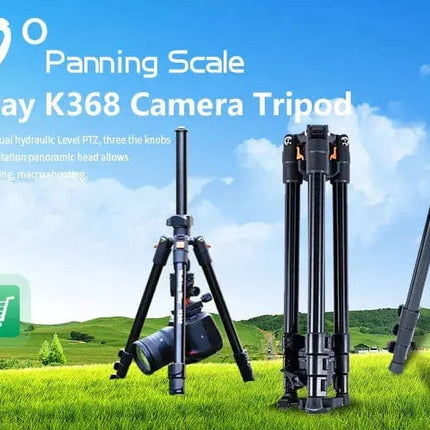 WalkingWay 62.99 Inch Professional High Camera Tripod for DSLR Portable Aluminum Travel Tripod with 360Degree Panorama Ball Head HEBDO STORE