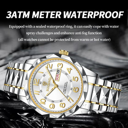 BINBOND Top Brand Luxury Man Wristwatch Waterproof Luminous Date Week Men Watches men HEBDO STORE