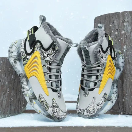 Winter Men Shoes with Plush Thick Insulation Outdoor Snow Boots Fashion Trend Soft Soles Sports Leisure Shoes Durable 2024 HEBDO