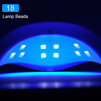 Hot Nail Dryer Machine Portable USB Cable Home Use Nail Lamp For Drying Curing Nails Varnish with 18pcs Beads UV LED Lamp Hebdo Store