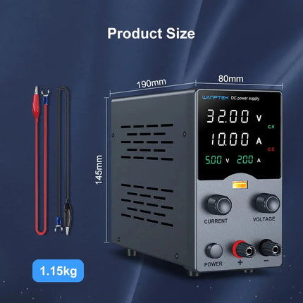 Wanptek DC Power Supply 30V 10A 5A Variable Bench Power Supply Adjustable Lab Power Supply 60V 5A 120V 3A  Voltage Regulator HEBDO