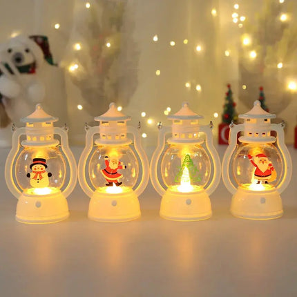 Christmas Night Light Indoor Wind Lantern Gift Decoration New Flat Interior View Christmas Window Decoration Scene Layout HEBDO STORE