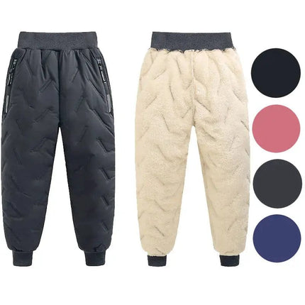 Winter Boys Warm Down Pants -30℃ Children High Quality Thicken Trousers Teens Boy Girl Trousers Kids Ski Down Padded Pants Hebdo Store