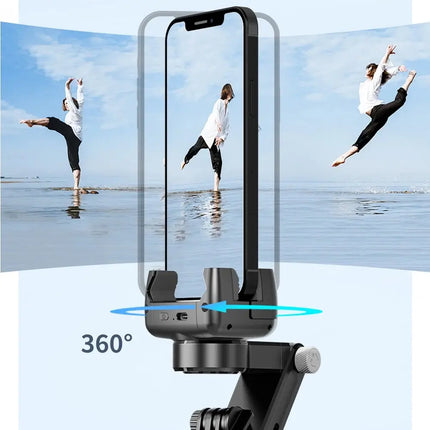 KEELEAD 360 Rotation Gimbal,Selfie Stick Tripod with Remote Fill Light Following Shooting,Stabilizer for Smartphone Live/Vlog HEBDO STORE