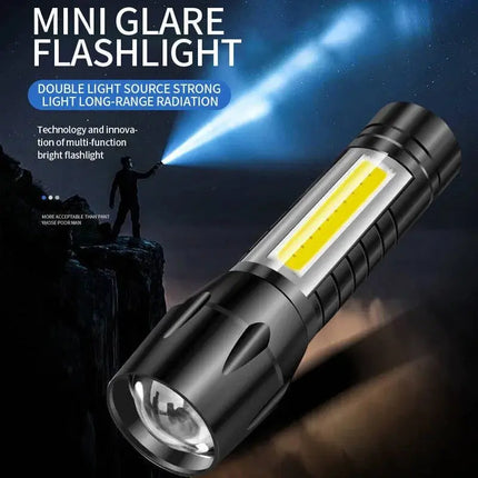 Multifunctional Mini Flashlight 511or513cob Side Light USB Charging Outdoor Household Portable Lighting Work Light Hebdo Store