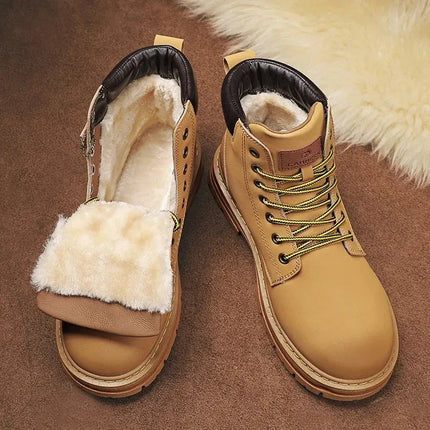 Mens Ankle Boots 2023 Winter Martin Boots Outdoor Boots Luxury Brands Classic Design High Top Men Casual Shoes Botas Para Hombre Hebdo Store