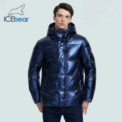 autumn and winter new men's hooded casual down jacket thick and warm men's winter clothing MWY20867D HEBDO STORE