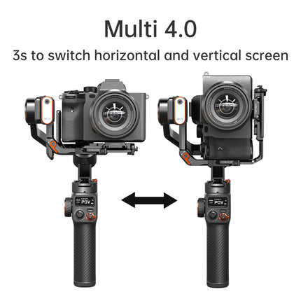 Hohem iSteady MT2 Kit for Mirrorless Camera Action Camre Smartphone, Stabilizer for Sony/Nikon/Canon, 3 Axis Gimbal Load 1.2kg HEBDO STORE