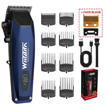 WMARK NG-125 Professional Electric Hair Clippers 7500RPM Rotating Motor Oil Head Barber Shop Trimmer for Man Blade 5 Adjustments HEBDO STORE