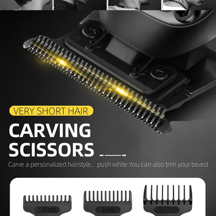 Kemei Professional Hair Clipper Set Electric Hair Cutting Machine Rechargeable Barber Hair Trimmer Cordless Haircut Clipper HEBDO STORE