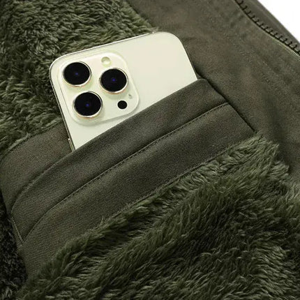 Men Military Multi Pockets Jackets Hooded Casual Winter Warm Parkas Fleece Down Jackets New Male Cotton Jackets Men's Clothing HEBDO STORE