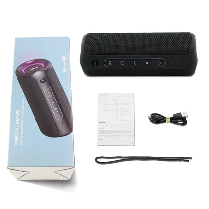 WISETIGER P3 30W Outdoor Portable Bluetooth Speaker IPX7 Waterproof Wireless Sound box Bass Boost BT5.3 RGB TWS Connectivity HEBDO