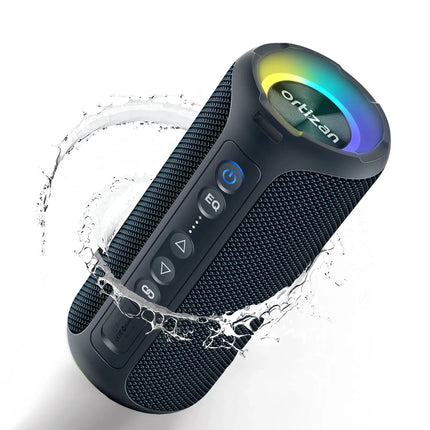 Ortizan Bluetooth Speakers 40W Enhanced Bass Portable Outdoor Wireless Speaker 30Hrs IP7 Waterproof Shower Speaker Bluetooth 5.3 HEBDO