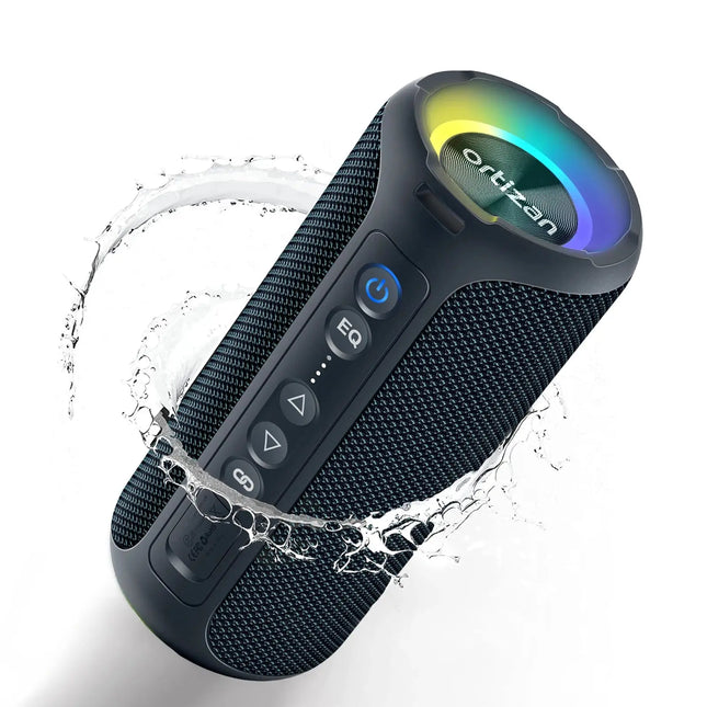 Ortizan Bluetooth Speakers 40W Enhanced Bass Portable Outdoor Wireless Speaker 30Hrs IP7 Waterproof Shower Speaker Bluetooth 5.3 HEBDO