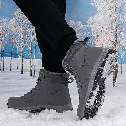 Men's Winter Snow Boots woman's Waterproof sneakers Super Warm Men's Boots Outdoor Men Hiking Boots Work Travel Shoes Size 37-47 HEBDO STORE