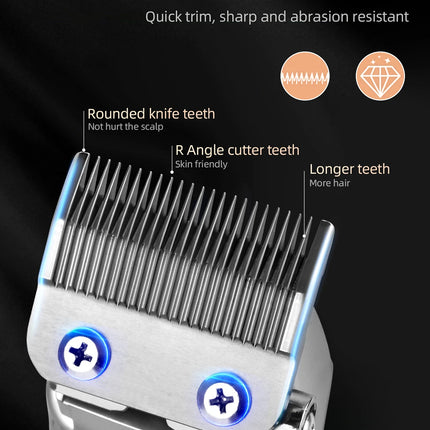 KIKIDO Professional Hair Clipper Metal Relief Dragon Hair Trimmer Electric Cordless Rechargeable Hair Cutting Machine for Men HEBDO STORE