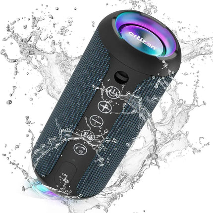 Portable Speaker, Wireless Bluetooth Speaker, IPX7 Waterproof, 24W Loud Stereo Sound with Mic, Bassboom Technology, TWS Pairing HEBDO