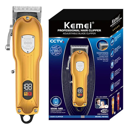 Kemei barber professional hair trimmer for men rechargeable hair clipper cordless electric beard hair cutter machine kit FRANTZDOL STORE