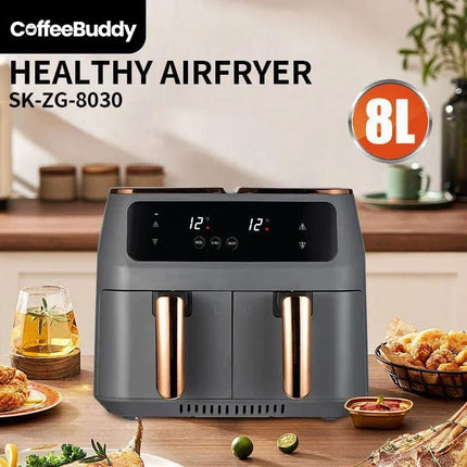 UK Ninja Wholesale Double Airfryer German Fritoz Electric Smart Dual Basket 6L 8L 9L Freidora De Aire Digital Oven Air Fryer HEBDO STORE