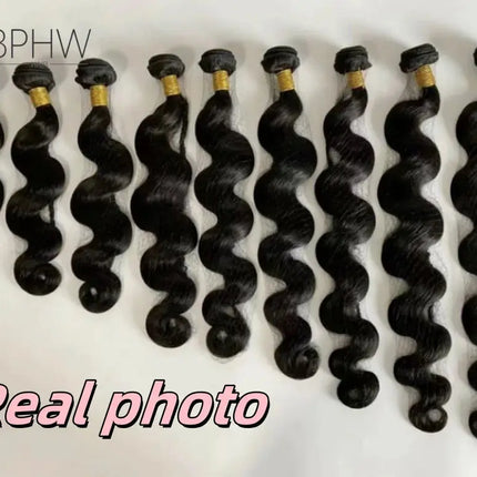 Peruvian Body Wave Human Hair Bundles Raw Virgin 100% Unprocessed Weave Human Hair Extensions 1 3 4 Bundles Deals Natural Color HEBDO STORE