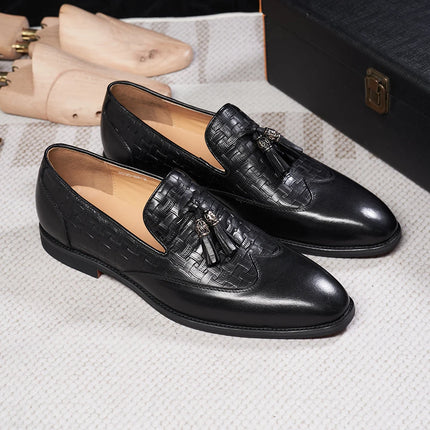 Men formal shoes original cuir HEBDO STORE