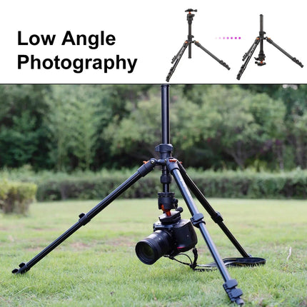 WalkingWay 62.99 Inch Professional High Camera Tripod for DSLR Portable Aluminum Travel Tripod with 360Degree Panorama Ball Head HEBDO STORE