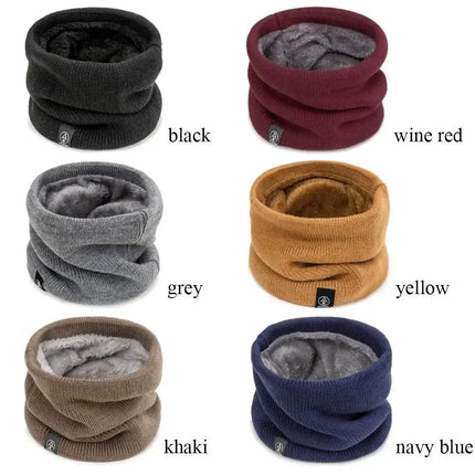 Fashion Soft Knitted Neck Warmer Sport Scarf Women Men Face Cover Winter Skating Running Warm Scarves Thick Cold-proof Collar HEBDO STORE