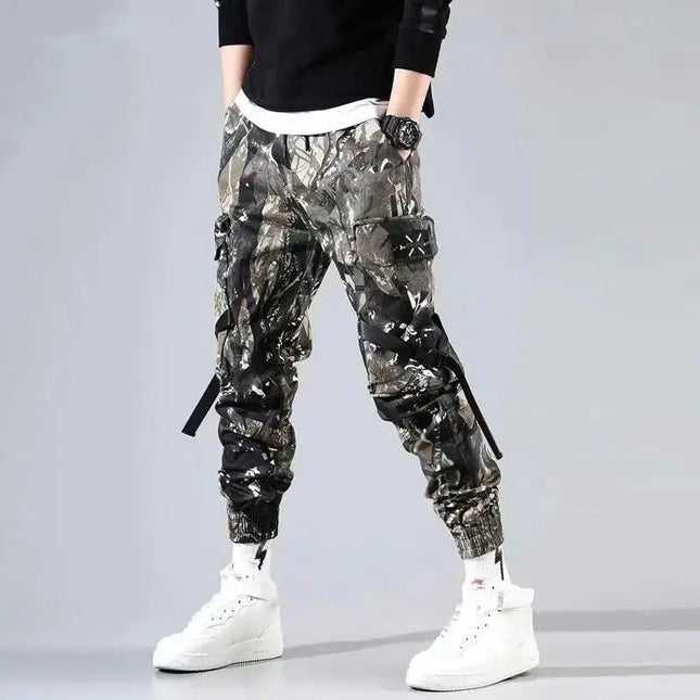 Men Pocket Jogger Pants Casual HEBDO