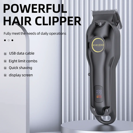 KIKIDO Hair Clipper Men Professional Cordless Barber Trimmer Hair Cutting Grooming Rechargeable Electric HEBDO STORE