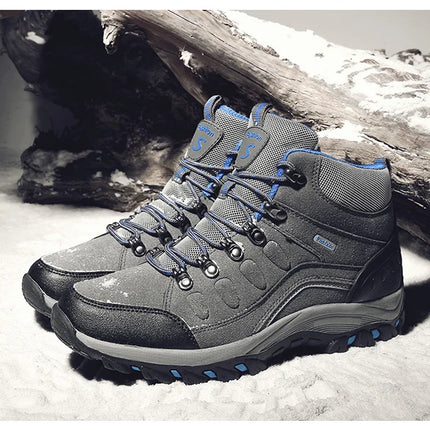 Men's Shoes Winter Anti Slip Snow Boots Outdoor Plush Hiking Shoes High Quality Waterproof Boots Casual Shoes For Men Size 35-46 HEBDO STORE