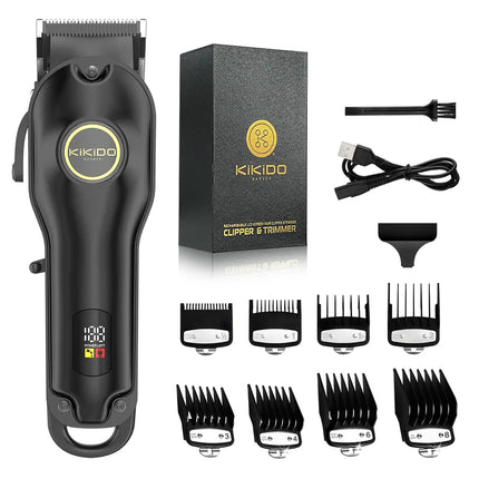 KIKIDO Hair Clipper Men Professional Cordless Barber Trimmer Hair Cutting Grooming Rechargeable Electric HEBDO STORE