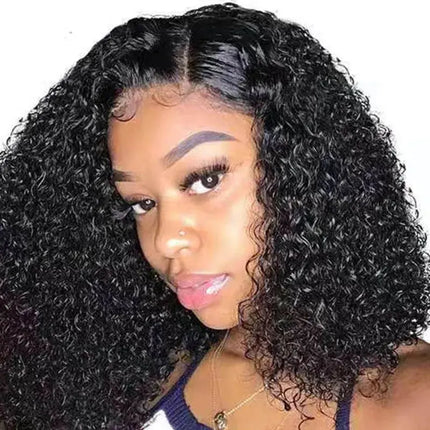 Small Curly Hair Fit Black People Wear of 14 Inch Synthetic Fibre Everyday Use Wigs Synthetic Wig Natural Hebdo Store