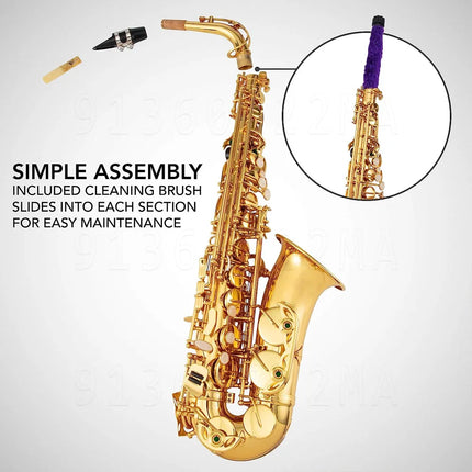 France AS802 Professional Alto Saxophone Antique E-flat Brass Premium Saxophone Instrument Jazz Instrument for Beginners HEBDO STORE