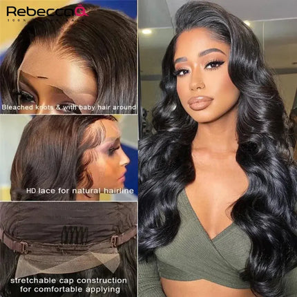 30 Inch Transparent Body Wave 13x4 Hd Lace Frontal Wig Human Hair 180% 13x4 Lace Front Wig Glueless Pre Plucked Wigs For Woman Hebdo Store