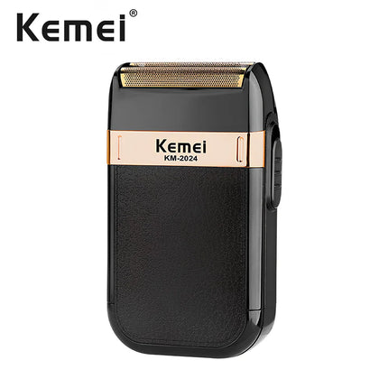 Kemei KM-2024 Men Electric Shavers Waterproof Reciprocating Foil Razor Precision Beard Trimmer Twin Blade Rechargeable with Sack Hebdo Store