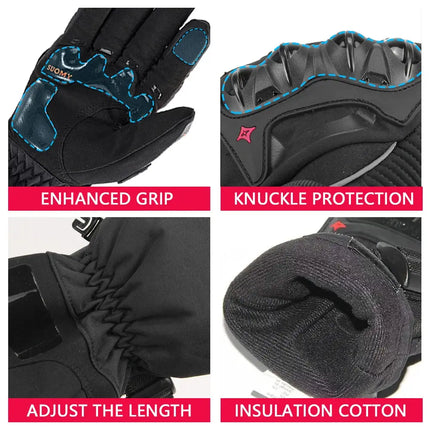 Motorcycle Gloves Windproof Waterproof Winter HEBDO