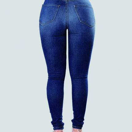 Women Ripped Jeans HEBDO STORE