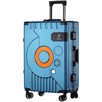 Hot!New Arrival upgrade Fashion Aluminium Frame Rolling Luggage box Women&Men 20 22 24 26 28 Inch Trolley Suitcase Travel Bag HEBDO STORE