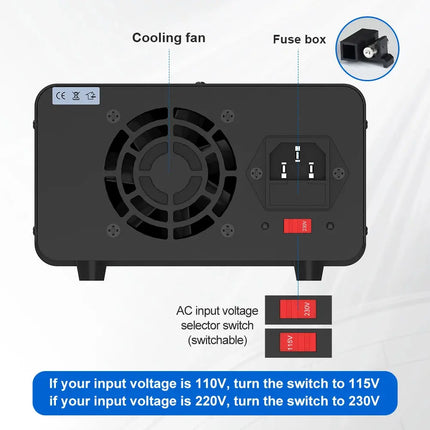 Wanptek Laboratory DC Power Supply Adjustable 30V 10A 60V 5A For Phone Repair Charge the Battery Lab Bench Power Supplies HEBDO