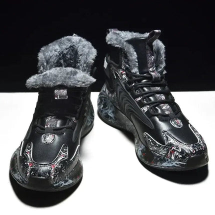 Winter Men Shoes with Plush Thick Insulation Outdoor Snow Boots Fashion Trend Soft Soles Sports Leisure Shoes Durable 2024 HEBDO