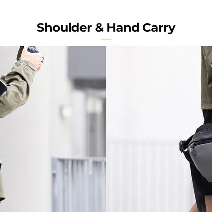 K&F Concept Portable Single Shoulder Camera Bag Multi-functional Waterproof Photography DSLR Lens Handbag with Tripod Bag HEBDO STORE