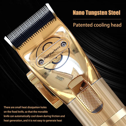 Pop Barbers Black Golden P800 P700 P600 Kit Hair Clipper Hair Trimmer for Men Professional Finishing Hair Cutting Machine HEBDO STORE