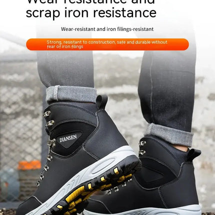 Rotating Button Safety Shoes Men Work Sneakers Indestructible Shoes Puncture-Proof Protective Shoes Work Boots Steel Toe HEBDO STORE